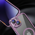 Case for iPhone 15 Plus, ERBORD Impact Guard, MagSafe, purple