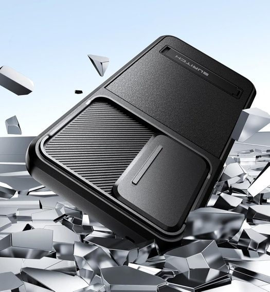 Case for Samsung Galaxy A55 5G, Suritch Kickstand, black