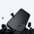 Case for Samsung Galaxy A55 5G, Fusion Hybrid, with camera protection, transparent / black