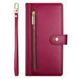 Flip case for Oppo Reno 13F 5G, Wallet Zipper Pocket, red