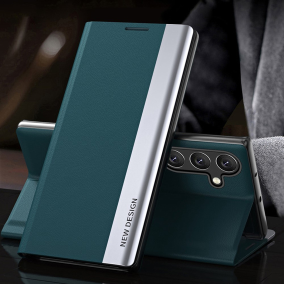 Flip case for Samsung Galaxy A54 5G, Side Magnetic, green