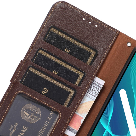 Flip case for Samsung Galaxy S22+ Plus 5G, KHAZNEH RFID, blue