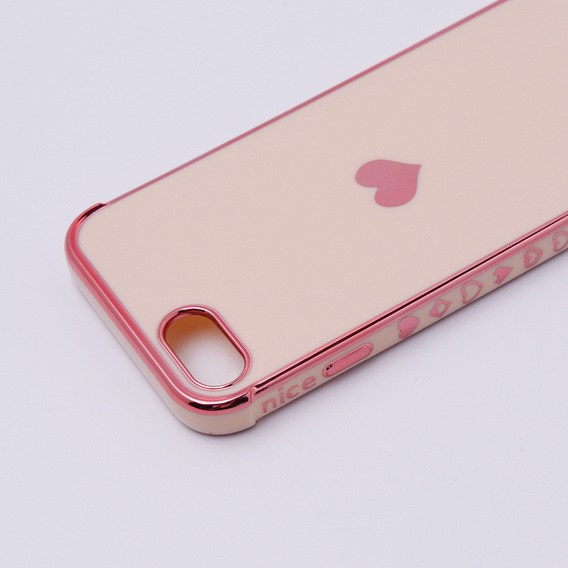 Case for iPhone 7/8/SE 2020/SE 2022, Electro heart, pink rose gold