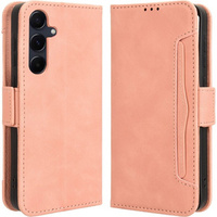 Flip case for Samsung Galaxy A55 5G, Card Slot, pink