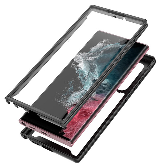 Case for Samsung Galaxy S22 Ultra 5G, Shockproof, with film, blue