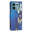 Flip case for Xiaomi Redmi Note 13 Pro 5G, Wallet, Butterflies blue