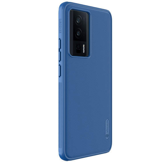 NILLKIN Case for Poco F5 Pro 5G, Super Frosted Shield Case, blue