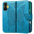 Flip case for Xiaomi Poco F4 GT, Butterfly, blue