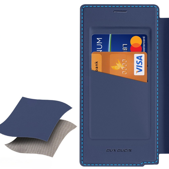Dux Ducis Case for Samsung Galaxy S25 Ultra, Skin X Pro, MagSafe, dark blue
