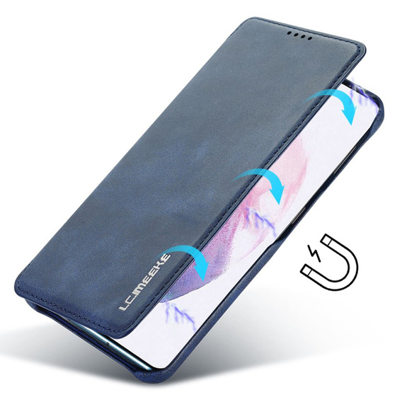 Flip case for Samsung Galaxy S22+ Plus 5G, LC.IMEEKE, blue