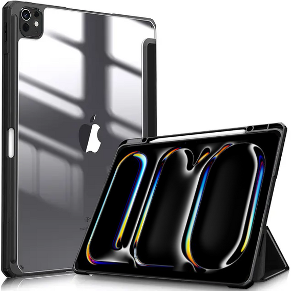 Case for Apple iPad Pro 13" 7 gen. 2024 (A2925, Smartcase Hybrid, with stylus space, black