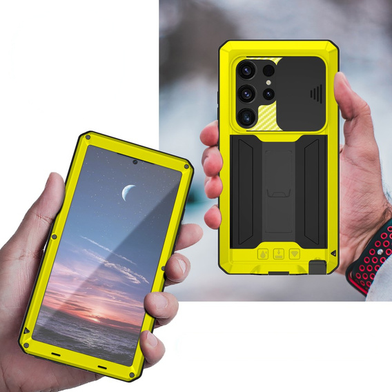 Armored case for Samsung Galaxy S25 Ultra, R-JUST, yellow
