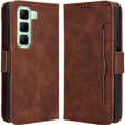 Flip case for Infinix Hot 50 4G, Card Slot, brown