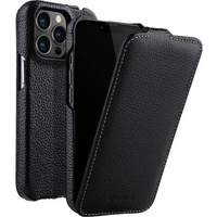 MELKCO flip case for iPhone 13 Pro Max, leather, flip, black