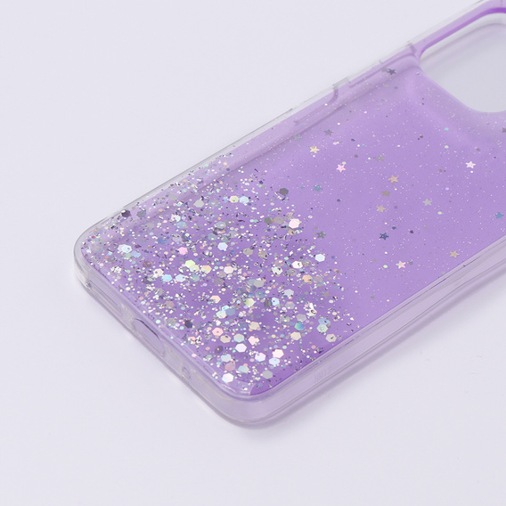 Case for Xiaomi Redmi 12, Glittery, purple