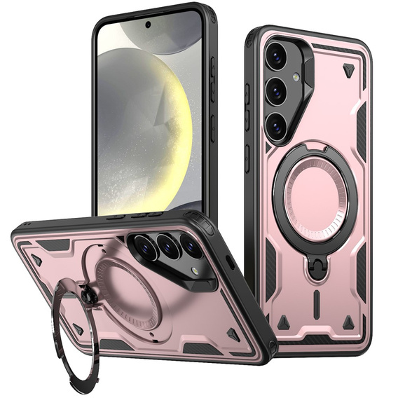 Case for Samsung Galaxy S24 FE, Military MagSafe, pink
