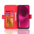 Flip case for T Phone 3 5G, Card Slot, red