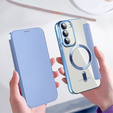 Flip case for Samsung Galaxy S23, Wallet, MagSafe, blue