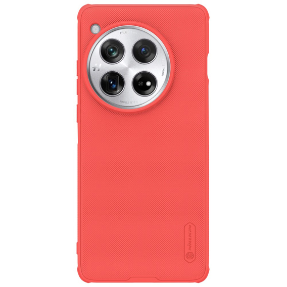 NILLKIN Case for OnePlus 12 5G, Super Frosted Shield Case, red