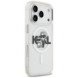 Karl Lagerfeld IML Glitter Karl and Choupette MagSafe Case for iPhone 17 Pro