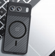 Case for OnePlus Nord 4, for MagSafe, ERBORD Matt Case, black + Screen Glass