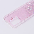 Case for Xiaomi Redmi 12, Glittery, pink
