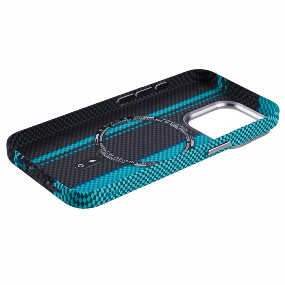MagSafe's iPhone 14 Pro Max Case, Carbon Fiber, black / blue