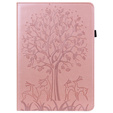 Flap case for Huawei MatePad SE 10.4, tree, pink rose gold