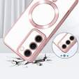 Case for Samsung Galaxy S23, Electro MagSafe, pink rose gold + Screen Glass