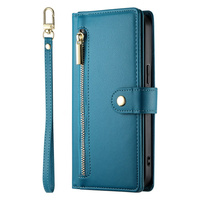 Flip case for Samsung Galaxy A36 5G, Wallet Zipper Pocket, blue