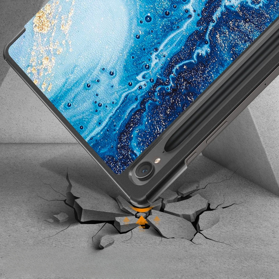 Case for Samsung Galaxy Tab S9, Smartcase Hybrid Pen Slot, sea wave