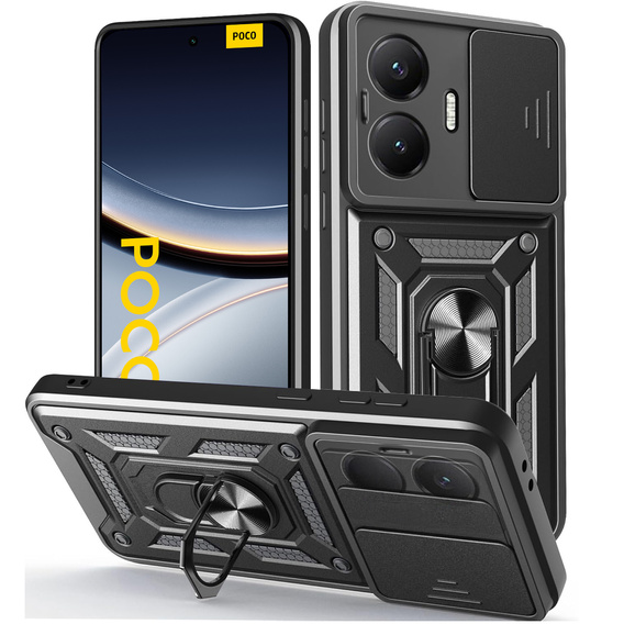 Case for Xiaomi Poco F7, CamShield Slide, black