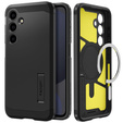 Spigen case for Samsung Galaxy S24 FE, Tough Armor Mag MagSafe, black + 9H Tempered Glass