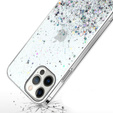 Case for iPhone 13 Pro Max, Glittery, transparent