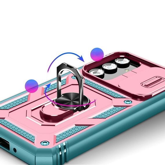 Case for Samsung Galaxy A54 5G, Slide Lens Lid, Green