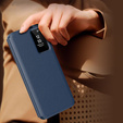 Flip case for Samsung Galaxy S25+ Plus, Smart View Wallet, blue