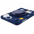 Children's Silicone Case for Samsung Galaxy Tab A11 / A9 T220 X110 / X117, Armored, Astronaut, Navy Blue
