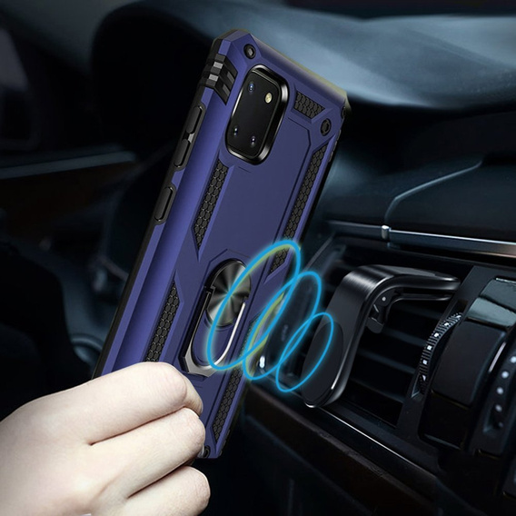 Armor Case for Samsung Galaxy Note 10 Lite, Nox Case Ring, blue