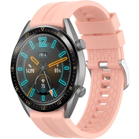 22mm Silicone strap with buckle for Huawei Watch GT / Watch GT2 - White