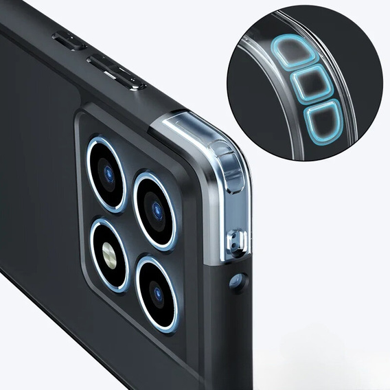 Case for Xiaomi 14T, Fusion Hybrid, transparent / black