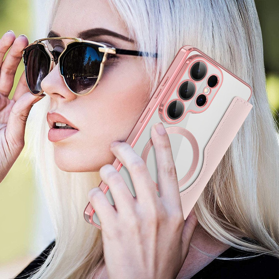 RFID Wallet MagSafe flip case with camera protection for Samsung Galaxy S26 Ultra