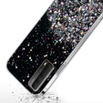 Case for Huawei P Smart 2021/Y7A, Glittery, black