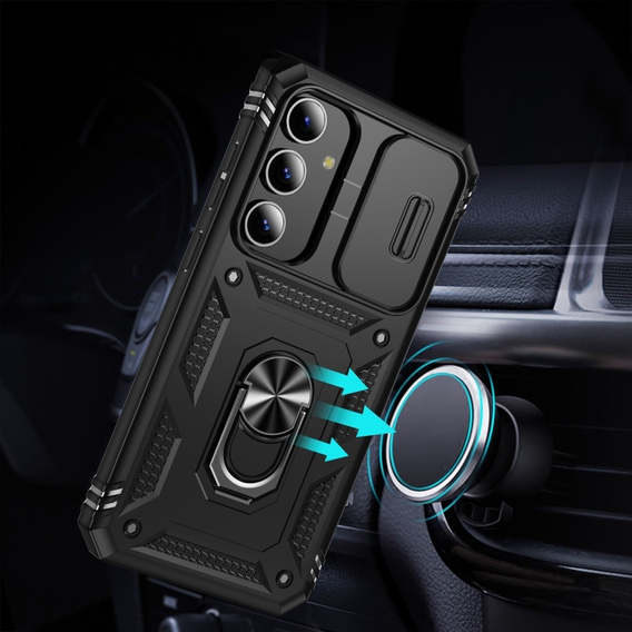 Case for Samsung Galaxy S24+ Plus, CamShield Slide, black