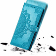 Flip case for Infinix Hot 40i, Mandala, blue