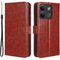 Flip case for Infinix Smart 7 HD 4G, Crazy Horse Wallet, brown