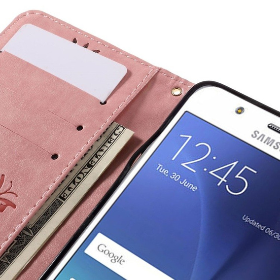 Flip case for Samsung Galaxy J5 2016, Butterfly, pink