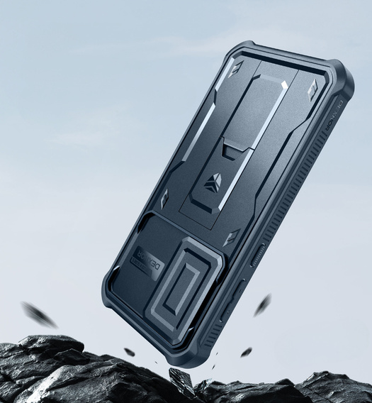 Armored case for Samsung Galaxy A56 5G, Dexnor Full Body (Two Frames), blue