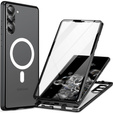Magnetic Dual Glass MagSafe case for Samsung Galaxy S23, black