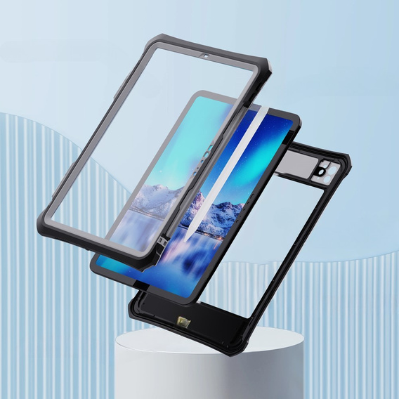 SHELLBOX IP68 Waterproof Case for Apple iPad Pro 11" 5 gen. 2024, black