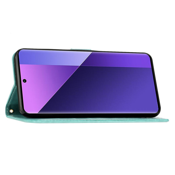 Flip case for Xiaomi Redmi Note 13 Pro+, Butterfly, light blue